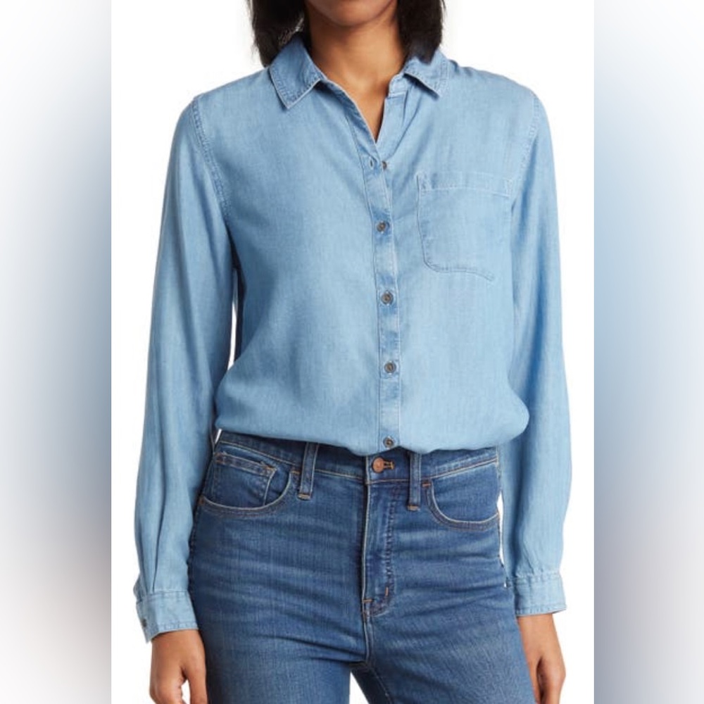 Arielle Denim Button Up Shirt
